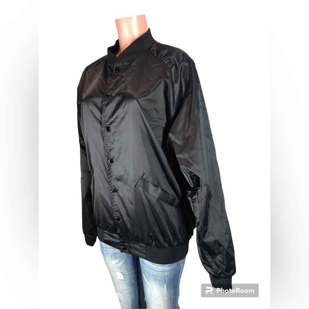 Cardinal Frat Satin Bomber Women Jacket ➖Size L - Picture 7 of 12